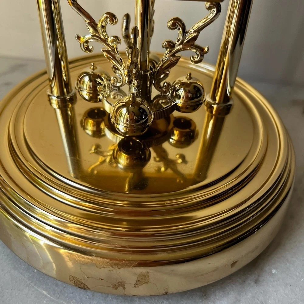 Seiko Gold Dome Clock with Roman Numerals